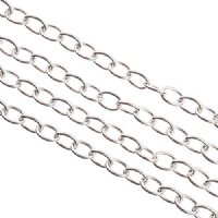 1m of 6.9x5mm Stainless Steel Oval Chain