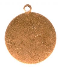 1 19mm Copper Round Stamping Blank Pendant 