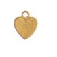 1 6mm Brass Heart Stamping Blank Pendant / Signature Tag