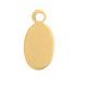 1 11x5mm Brass Oval Stamping Blank Pendant / Signature Tag