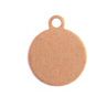 1 10mm Bright Copper Round Stamping Blank Pendant / Signature Tag