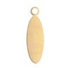 1 22x6mm Brass Oval Stamping Blank Pendant