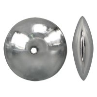 SS0467 1 10x5mm Smooth Sterling Disk Bead