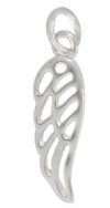 1, 17x6.5mm Sterling Silver Angel Wing Charm Pendant