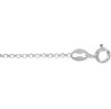 18 inch 1mm Sterling Silver Diamond Cut Rolo Chain