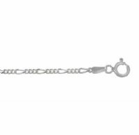 18 inch 1mm Sterling Silver Figaro Chain