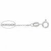 18 inch 1mm Sterling Silver Flat Oval Chain