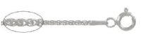 18 inch 1mm Sterling Silver Spiga Chain