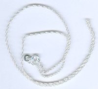 16 inch 1mm Sterling Silver Rope Chain