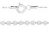 18 inch 1.2mm Sterling Silver Diamond Cut Bead / Ball Chain