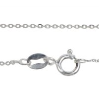 20 inch .9mm Sterling Silver Flat Oval Chain 
