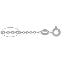 20 inch 1.4mm Sterling Silver Oval Chain 