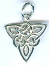 1 21x19mm Sterling Silver Celtic Triangle Knot Pendant