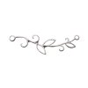 SS4170 1, 32x8mm Sterling Silver Leaf and Branch Connector Bar / Link