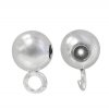 1 4mm Round Sterling Silver Bead with 2.8mm Loop