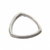 SS4130 1, 9.5mm Sterling Silver Triangle Connector Ring