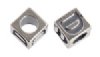 Sterling Silver Alphabet Bead "D"