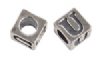 Sterling Silver Alphabet Bead "U"