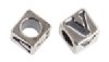 Sterling Silver Alphabet Bead "V"