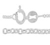 18 inch 1mm Sterling Silver Rolo Mezzo Tondo Chain