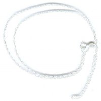 18 inch 1mm Sterling Silver Rope Chain
