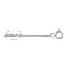 20 inch 1mm Sterling Silver Spiga Chain