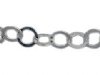 1 Foot 3mm Sterling Silver Round Flat Circle Chain