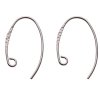 SS2063 1 Pair of 15x22mm Sterling Silver Hammered Earring Hooks