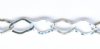 1 Foot 5x3mm Sterling Silver Hammered Flat Diamond Chain