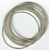 Pack of 10 50mm Coiled Stretch Bracelet -  Antique Silver