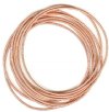 Pack of 10 50mm Coiled Stretch Bracelet -  Copper