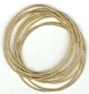 Pack of 10 50mm Coiled Stretch Bracelet -  Gold