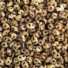 10 Grams Opaque White Travertine 2.5x5mm Superduo Beads