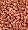 DUO-05CP 5 Grams Copper Plated 2.5x5mm Superduo Beads