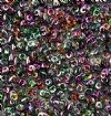 DUO-16314 10 Grams Crystal Marea Peacock Gold 2.5x5mm Superduo Beads