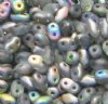 10 Grams Crystal Vitrail Matte 2.5x5mm Superduo Beads