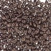 DUO-14435 10 Grams Jet Copper 2.5x5mm Superduo Beads