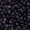 DUO-79022 - 10 Grams Jet Metallic Suede Dark Purple 2.5x5mm Superduo Beads