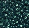 DUO-79051 - 10 Grams Jet Metallic Suede Light Green 2.5x5mm Superduo Beads