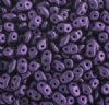DUO-79021 - 10 Grams Jet Metallic Suede Purple 2.5x5mm Superduo Beads