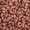 DUO-01770 10 Grams Opaque Matte Metallic Copper  2.5x5mm Superduo Beads