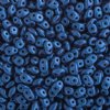 DUO-79031 - 10 Grams Jet Metallic Suede Blue 2.5x5mm Superduo Beads