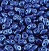 DUO-24203 10 Grams Metalust Crown Blue 2.5x5mm Superduo Beads
