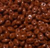 DUO513600 - 10 Grams Opaque Chocolate Brown 2.5x5mm Super Duo Beads