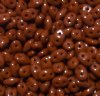 DUO-13600 - 10 Grams Opaque Chocolate Brown 2.5x5mm Superduo Beads