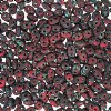 10 Grams Opaque Coral Red Travertine 2.5x5mm Superduo Beads