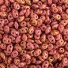 10 Grams Opaque Dark Pink Lustre 2.5x5mm Superduo Beads