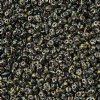 10 Grams Opaque Jet Travertine 2.5x5mm Superduo Beads