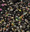 DUO28101 - 10 Grams Jet Vitrail 2.5x5mm Superduo Beads