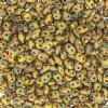 10 Grams Opaque Lemon Travertine 2.5x5mm Superduo Beads